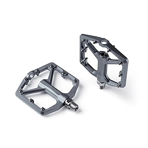Mountain Bike Pedal : FXDCY Bicycle Pedal Bicycle Footstool Flat Riding BMX Pedal Mountain Road Bike Accessories (Color : Titanium)