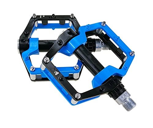 Mountain Bike Pedal : FXDCY Bicycle Pedal Mountain Bike Bearing Road Mountain Bike Pedal Parts (Color : Blue)
