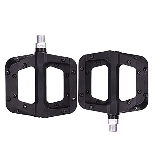 Mountain Bike Pedal : FXDCY Bicycle Pedal Mountain Bike Road Bike Pedal 3 Bearing Bicycle Parts (Color : Black)