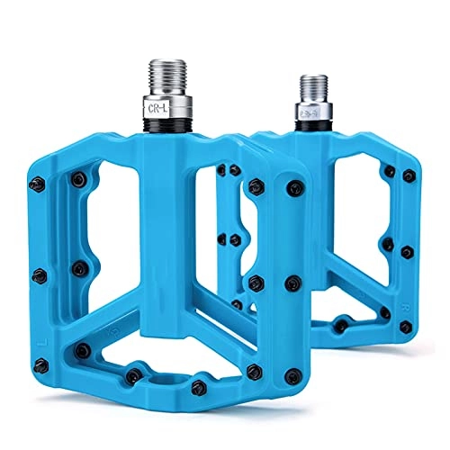 Mountain Bike Pedal : FXDCY Mountain Bike Pedal Bicycle Pedal 3 Sealed Bearing Bicycle Pedal (Color : Blue 2)