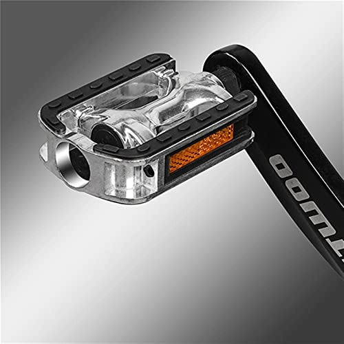Mountain Bike Pedal : FXJJHXZP Aluminum Alloy Bike Pedals MTB Mountain Road Bike Pedals Bicycle Pedal Cycling Foot Plat Anti-Slip Bicycle Parts (Color : Silver)