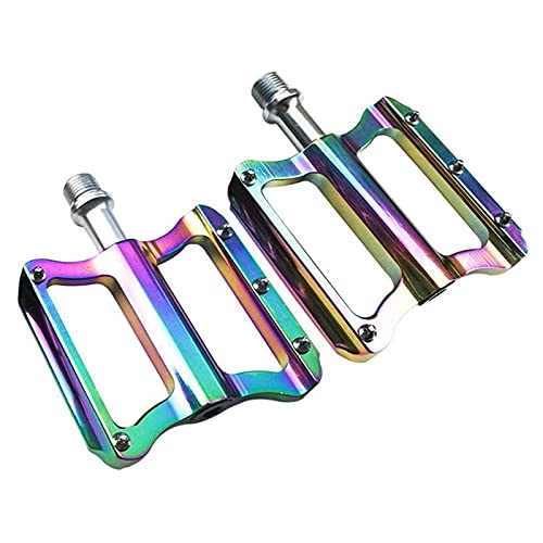 Mountain Bike Pedal : FXJJHXZP Bike Pedals, Bicycle Cycling Platform Anti-Slip Durable Sealed for Road Bike Mountain BMX MTB Road BicycleBicycle Pedals (Color : Color)