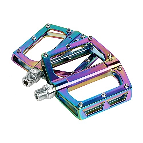 Mountain Bike Pedal : FXJJHXZP Ultralight Bicycle Bike Pedals Cycling Bearings Road Mtb Pedals Aluminum Alloy Flat Platform Bicycle Parts Accessories