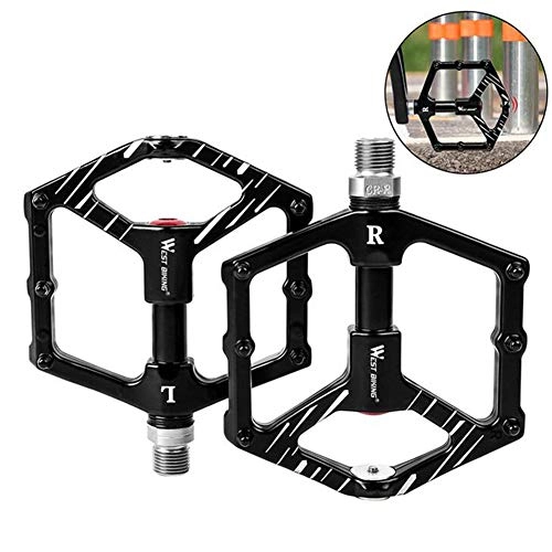 Mountain Bike Pedal : FYLY-Aluminum Alloy Bike Pedal, 9 / 16" Sealed Bearing Cycling Pedals, Antiskid Platform Pedal with Magnetic Function, for MTB BMX Road Mountain Bicycle