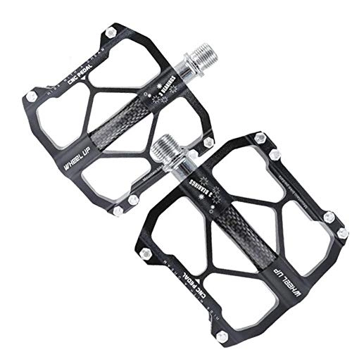Mountain Bike Pedal : FYLY-Mountain Bicycle Pedals, Aluminum Alloy Platform Bike Pedals, 3 Sealed Bearing 9 / 16" Bicycle Pedals, for MTB Mountain Bike