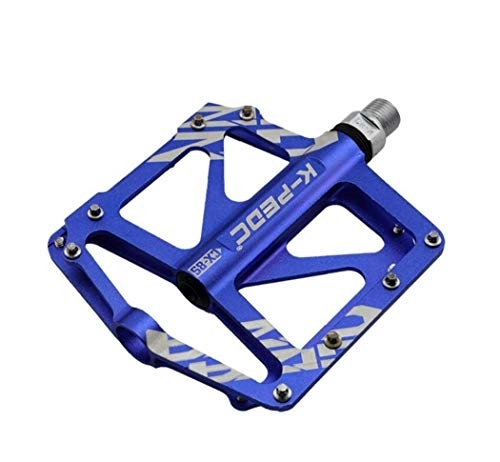 Mountain Bike Pedal : G.Z Bicycle Pedal, Aluminum Alloy 3-Bearing Pedal, 9 / 16 Inch Spindle Mountain Bike Pedal, Suitable for Road, Road Bike, Mountain Bike, Bicycle, blue