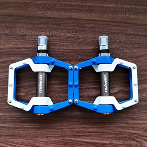 Mountain Bike Pedal : GADEED 2020 NEW SHANMASHI Bearing Pedals magnesium Aluminum alloy Mountain Bike MTB Bicycle Pedal Road Bike Pedals (Color : Y01 White blue)