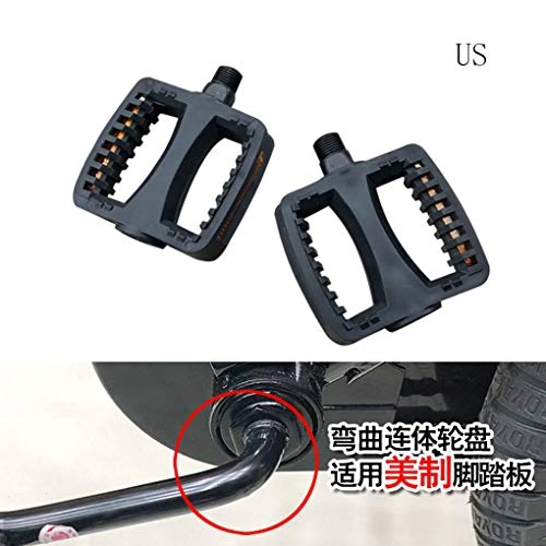 Mountain Bike Pedal : GAOLEI1 Bicycle Pedal Reinforced Engineering Plastic Case Mountain Bike Pedal Non-slip Design With Double-sided Reflective Strips Kids Bicycle Accessories (black)
