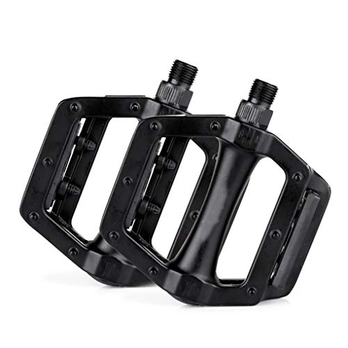 Mountain Bike Pedal : GAOLEI1 Large Bicycle Pedal Crafting Mountain Bike Pedal High-strength Bearing Aluminum Alloy Surface Non-slip Design Bike Pedals (black)