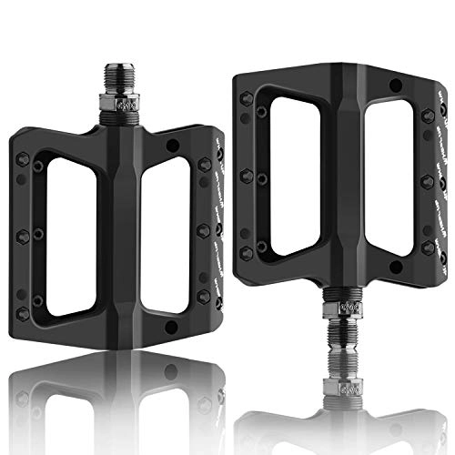 Mountain Bike Pedal : General Brand 1 Pair Mountain Road Bike Pedals Flat Wide Platform Sealed Bearing Cycling Cycle Pedal 9 / 16 inch For MTB BMX Alloy Aluminum