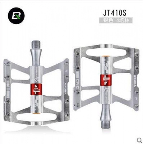 Mountain Bike Pedal : Generies Mountain Bike Aluminum Alloy Pedal Lightweight Road Bike Pedal Pedal Riding One size 410 silver