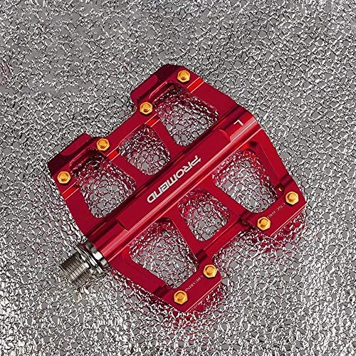 Mountain Bike Pedal : GENFALIN Outdoor sports Bicycle pedal, nonslip and durable ultralight mountain bike flat pedal, three bearing pedals for 9 / 16 MTB BMX mountain road bike hybrid pedal, C Bicycle Parts (Color : E)