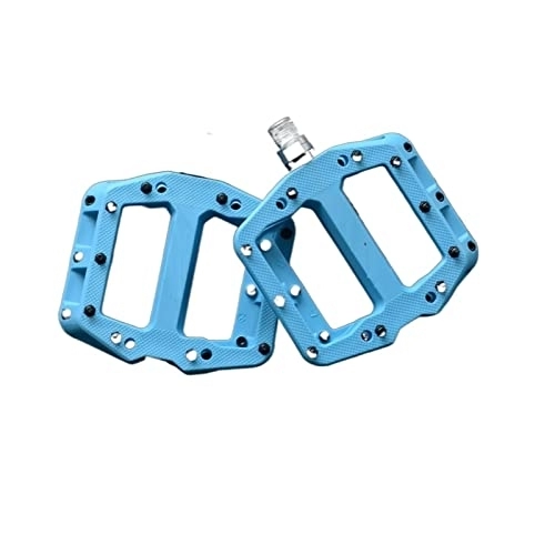 Mountain Bike Pedal : GENGGENG YEJIANGHUA Fit For Flat Bike Pedals MTB Road 3 Sealed Bearings Bicycle Pedals Mountain Pedals Wide Platform Bicicleta Accessories (Color : Blue)