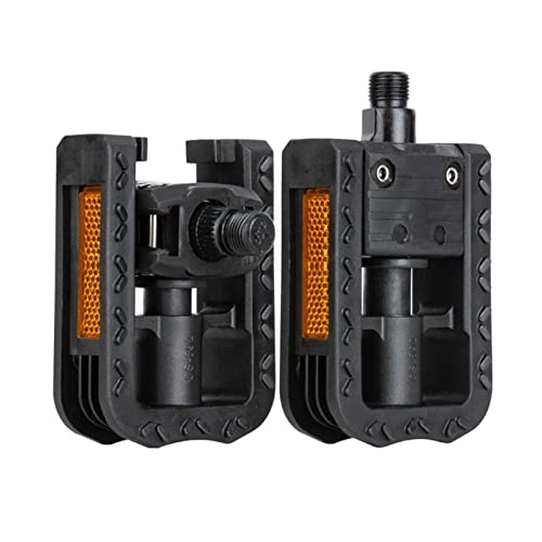 Mountain Bike Pedal : GFHTH Bike Pedals, Bicycle Cycling Pedals, Bicycle Platform Pedals, Plastic Durable Antiskid Reflective Bike Pedals Sealed Bearing Pedals Bike Accessories for MTB BMX Road Mountain Bike