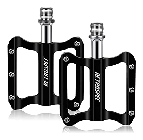Mountain Bike Pedal : GGCG Bicycle Pedals Mountain Bike Bicycle Pedals Aluminum Pedals 9 / 16 Road Bike Pedals With 3 Washed Brights Non-slip Waterproof Anti-Dust