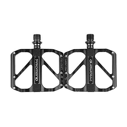 Mountain Bike Pedal : GGCG Metal Bicycle Pedalle Mountain Bike Ultralight Platform Road Bike Bicycle Pedals with 3 Walled District and Large Sprocket Anti-slip MTB Pedals 9 / 16 inch thread (Color : NR67 schwarz)