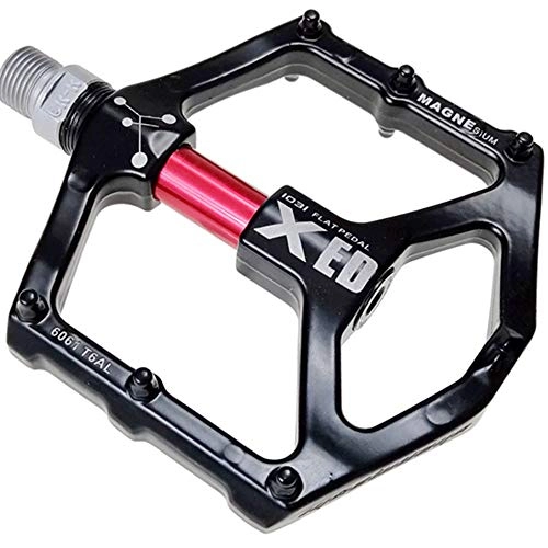 Mountain Bike Pedal : Goodvk Bike Pedals Bicycles Pedals Fit Most Adult Bikes Mountain Road Pair of Bike Pedals Easy to Operate (Color : Red, Size : One size)
