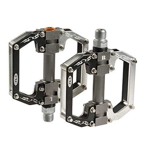 Mountain Bike Pedal : GPWDSN Bicycle Pedals, Aluminum Mountain Bike Bicycle Cycling Platform Pedals 9 / 16 inch for Road / Mountain / MTB / BMX BikeCycling Components Parts Drivetrains