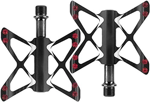 Mountain Bike Pedal : GPWDSN Non-Slip Bike Pedal, Lightweight Non-Slip Bike Pedals Nylon Fiber Bicycle Platform Pedals for BMX MTB 9 / 16-Inch Cr-Mo Steel Spindle, Pair