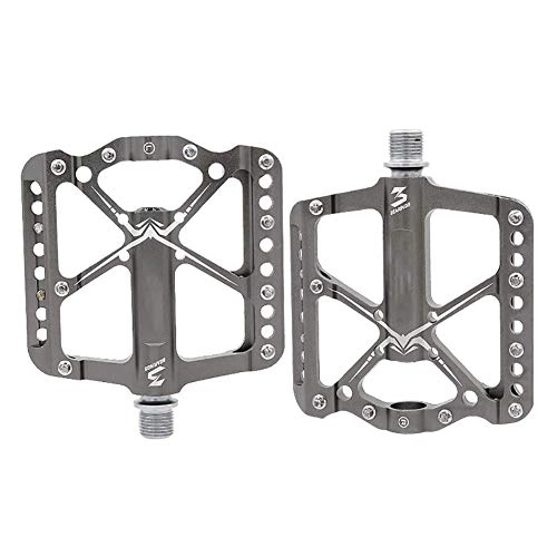 Mountain Bike Pedal : GPWDSN Road Bike Pedals, Non-Slip 9 / 16 Inch Bicycle Pedals Non-Slip Trekking Pedals Mountain Bike Road Bike Bicycle Pedals MTB Pedals with Ultralight Aluminium Alloy Platform and 3 Sealed Bearings
