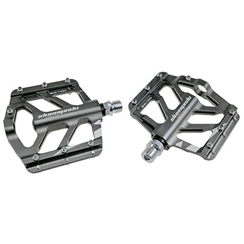 Mountain Bike Pedal : Grandnessry Mountain Bike Pedal with Wide and Comfortable Pedal, titanium