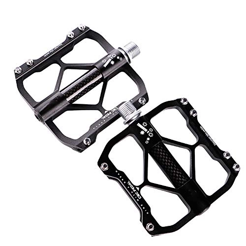 Mountain Bike Pedal : GSTARKL Bicycle Cycling Bike Pedals, New Aluminum Antiskid Durable Mountain Bike Pedals Road Bike Hybrid Pedals for 9 / 16 inch (Pair)
