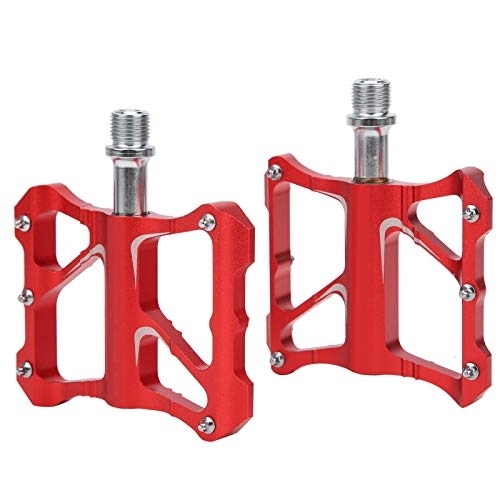 Mountain Bike Pedal : GUB GC005 Mountain Bike Pedals, GUB GC005 Bike Pedals Make Cycling More Efficient Wide Pedal Design Cycling More Grasp the Foot for MTB and Road Bike(red)