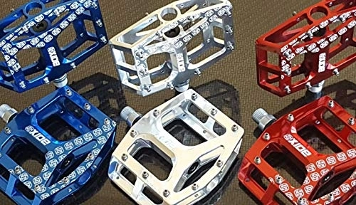 Mountain Bike Pedal : Gusset OXIDE Pedals (CNC MACHINED) Mountain Bike BMX (Fully Sealed) NEW (Pair) (Blue)