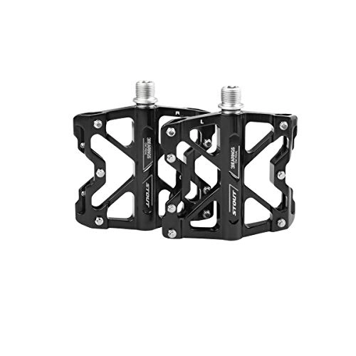 Mountain Bike Pedal : Guyuexuan Bike Pedals - Aluminum CNC Bearing Mountain Bike Pedals - Road Bike Pedals with 14 Anti-skid Pins - Lightweight Bicycle Platform Pedals The latest style, and durable