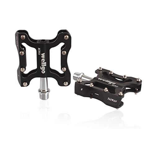 Mountain Bike Pedal : Guyuexuan Bike Pedals - Aluminum CNC Bearing Mountain Bike Pedals - Road Bike Pedals with 8 Anti-skid Pins - Lightweight Bicycle Platform Pedals - Universal 9 / 16" Pedals for BMX / MTB Bike The latest st