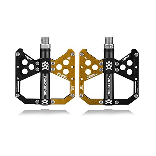 Mountain Bike Pedal : Guyuexuan Mountain Bike Pedals, Ultra Strong Colorful CNC Machined 9 / 16" Cycling Sealed 3 / 4 Bearing Pedals, Easy To Install The latest style, and durable
