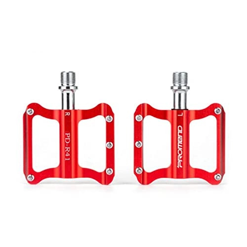 Mountain Bike Pedal : GXXDM Bicycle Pedal Aluminum Alloy Road Bike Pedal Non-Slip Ultralight Platform Cycling Pedal Bicycle Accessories for Universal BMX Mountain Bike Road Bike Trekking Bike Delivery Time: 2-20 Days, Red
