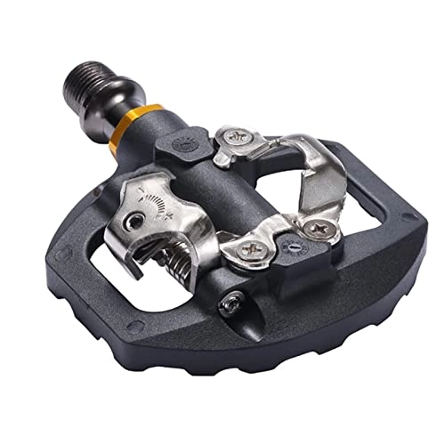 Mountain Bike Pedal : GXXDM Bike Pedals Mountain Lock Pedal Flat Pedal Dual-Use without Conversion Aluminum Alloy Self-Locking Pedal Antiskid Durable BMX MTB Mountain Road City Junior Kid Delivery within 5-15 Days