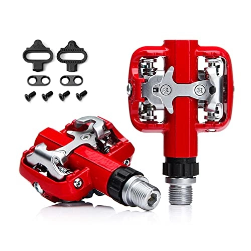 Mountain Bike Pedal : GXXDM Bike Pedals Profession Magnesium Alloy Cycling Self-Locking Pedals Antiskid Durable BMX MTB Mountain Road City Junior Delivery within 5-15 Days, Red