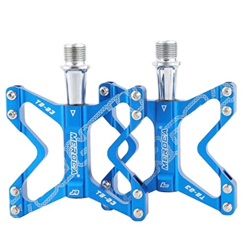 Mountain Bike Pedal : GXXDM Flat Bike Pedals Road 3 Sealed Bearings Bicycle Pedals Mountain Bike Pedals Wide Platform Pedales Bearing Anodizing Bicycle Pedals for BMX MTB Road Bicycle Delivery Time: 4-10 Days, Blue