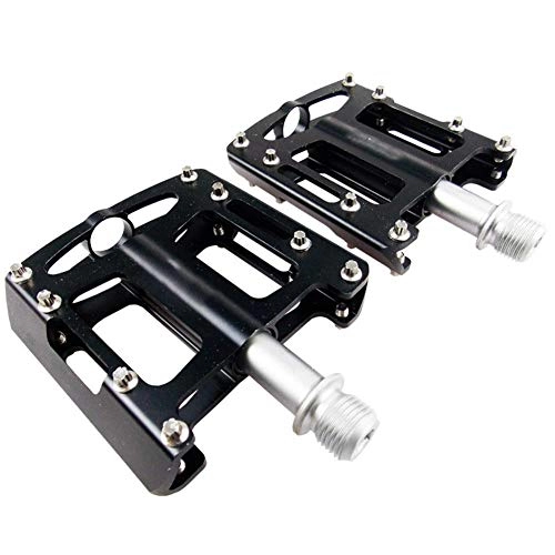 Mountain Bike Pedal : Haikellos Bicycle Pedal Aluminum Alloy Anti Skid Durable Mountain Bike Pedal Comfort and Pedaling Efficiency