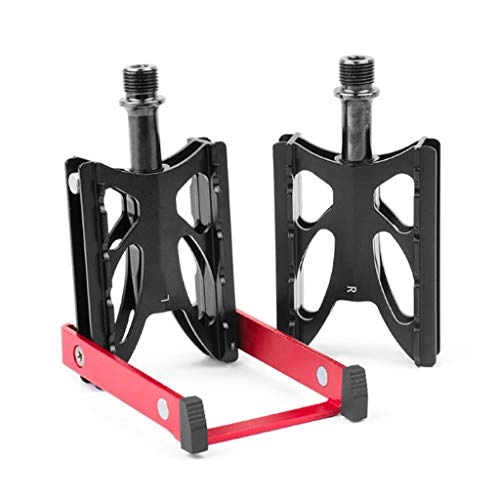 Mountain Bike Pedal : HAOHAOWU Pedals, Mountain Bike Foldable Bicycle Pedals Peilin Unilateral Parking Pedal Rack Accessories