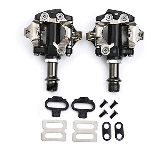 Mountain Bike Pedal : Haoliving MTB Mountain Bike Aluminum Alloy Self-Locking Clipless Pedals Compatible with Shimano SPD Cleats (SPD Cleats Included), PD-M8000 SPD Pedals 9 / 16