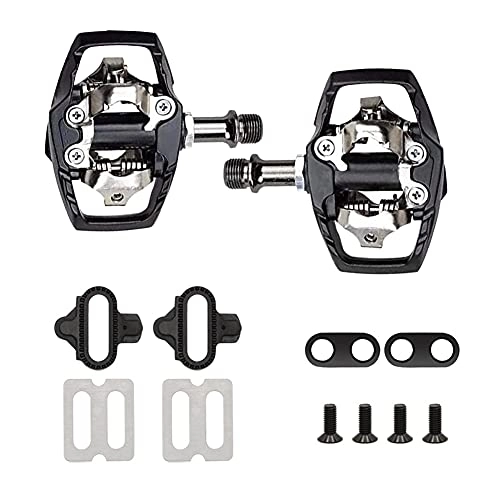Mountain Bike Pedal : Haoliving MTB Mountain Bike Aluminum Alloy Self-Locking Clipless Pedals Compatible with Shimano SPD Cleats (SPD Cleats Included), PD-M8200 SPD Pedals 9 / 16