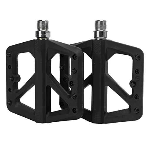 Mountain Bike Pedal : HAOX Bike Pedals, Sufficient Width Bicycle Platform Pedals for Mountain Bikes(black)