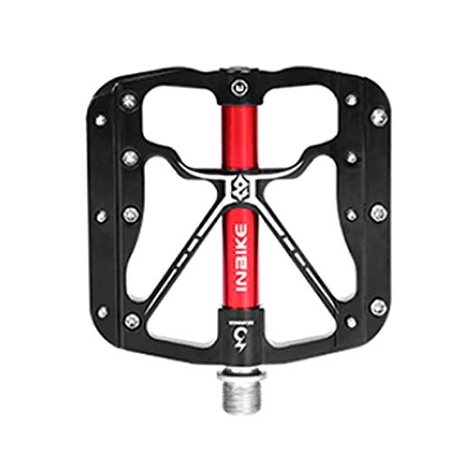 Mountain Bike Pedal : Haoyushangmao Bicycle Pedals Aluminum Alloy Pedals 2 / Package Comfortable Three Colors To Choose From (Color : Black)