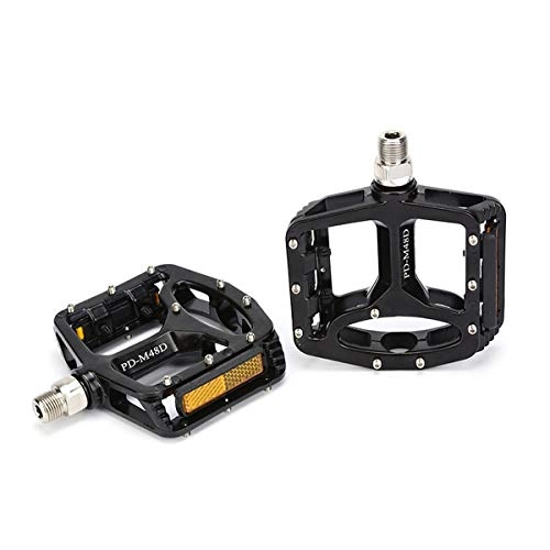 Mountain Bike Pedal : Haoyushangmao Bicycle Pedals Aluminum Alloy Pedals 2 / Package Comfortable Three Styles Are Available (Color : B)