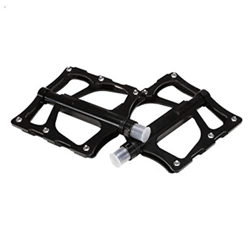 Mountain Bike Pedal : Haoyushangmao Bicycle Pedals Aluminum Alloy Pedals 2 / Package Comfortable Two Colors To Choose From (Color : Black)