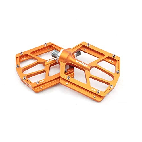 Mountain Bike Pedal : Haoyushangmao Bike Pedals - Aluminum CNC Bearing Mountain Bike Pedals - Road Bike Pedals With 16 Anti-skid Pins, Universal 9 / 16" Pedals The latest style, and durable