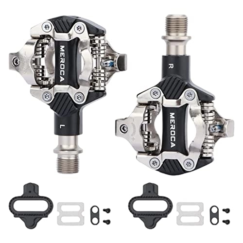 Mountain Bike Pedal : Harilla Mountain Bike Pedals MTB Pedals Aluminum Alloy Sealed Bearing Pedals, black
