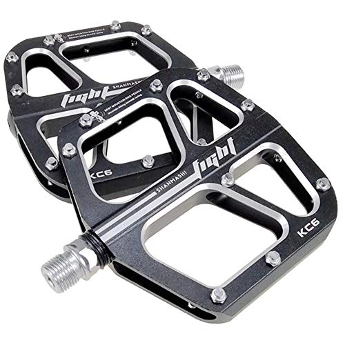 Mountain Bike Pedal : HBRT Bikes Pedals, Flat Platform MTB Pedals Machined 9 / 16" Faster And Smoother for Race Dirt Jump BMX Cruiser Cyclocross