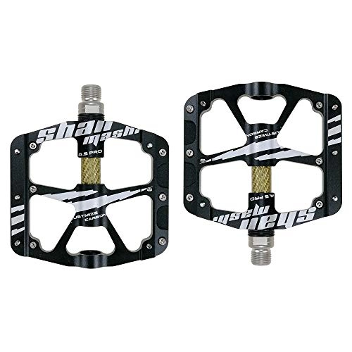 Mountain Bike Pedal : HBRT Mountain Bike Pedals Cycling Sealed Bearing Aluminum 3 Bearings Light Weight Large Platform 9 / 16 for Trail Commuter All Freeride
