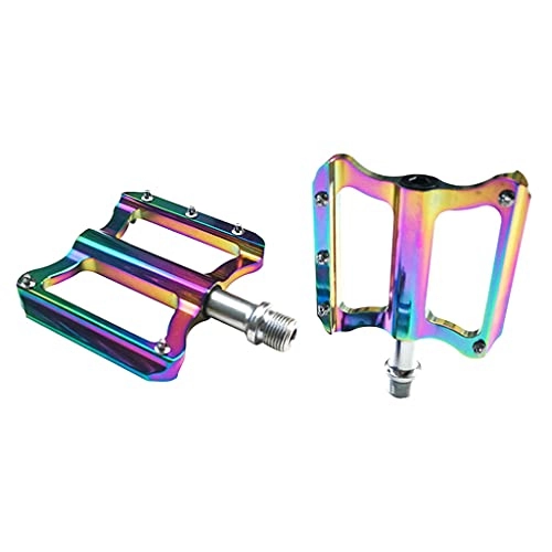 Mountain Bike Pedal : Hellery Mountain Bike Pedals for BMX 9 / 16 Non- Lightweight Aluminum Alloy Road Bicycle Cycling Platform Cycle Pedal - Multicolor