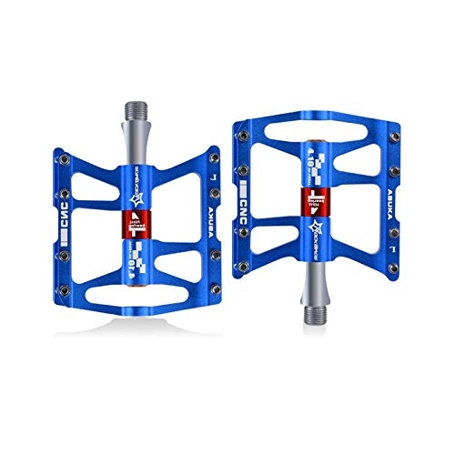 Mountain Bike Pedal : Hengtongtongxun Mountain Bike Pedals, Ultra Strong Colorful CNC Machined 9 / 16" Cycling Sealed 3 / 4 Bearing Pedals, Easy To Install The latest style, and durable