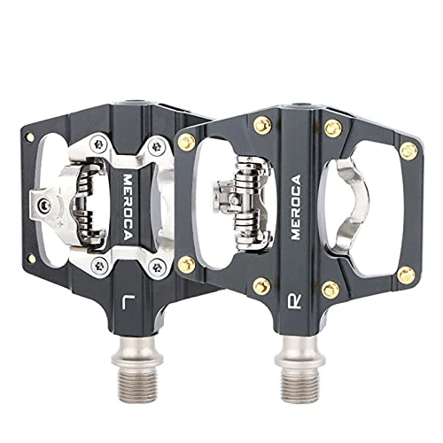 Mountain Bike Pedal : Heshan Mountain Bike Pedals Bicycle Flat Pedals Lightweight Aluminum Alloy Pedals for Road Mountain Bike